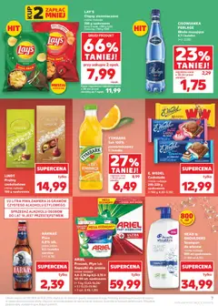 Pogląd oferty "Kaufland gazetka" - ważna od 01.04.2026 | Strona: 7 | Produkty: Chipsy, Praliny, Harnaś, Kapsułki do prania