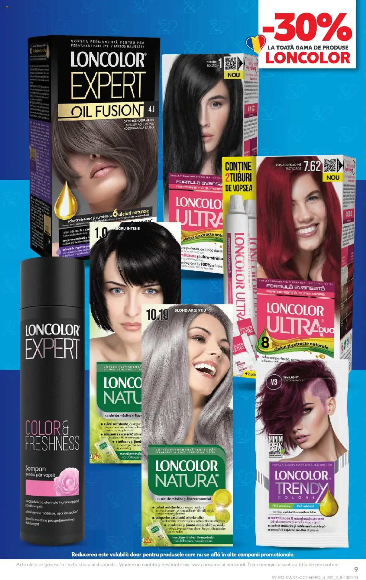 Noul catalog Kaufland – valabil de la 22.10.2025 | Pagină: 9 | Produse: Vopsea, Măsline, Șampon, Ulei