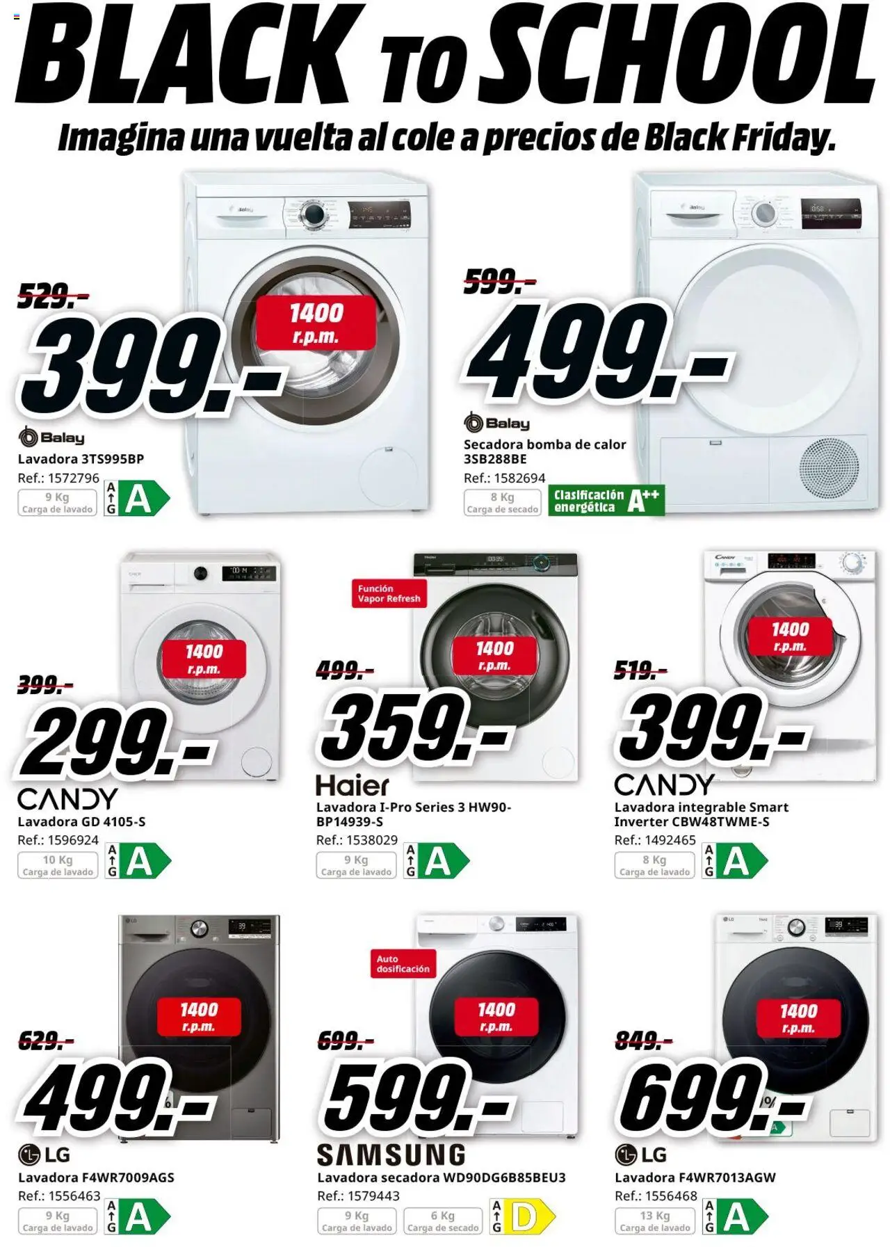 Media Markt folleto │ válido desde el 14.08.2025 | Página: 8 | Productos: Lavadora, Secadora