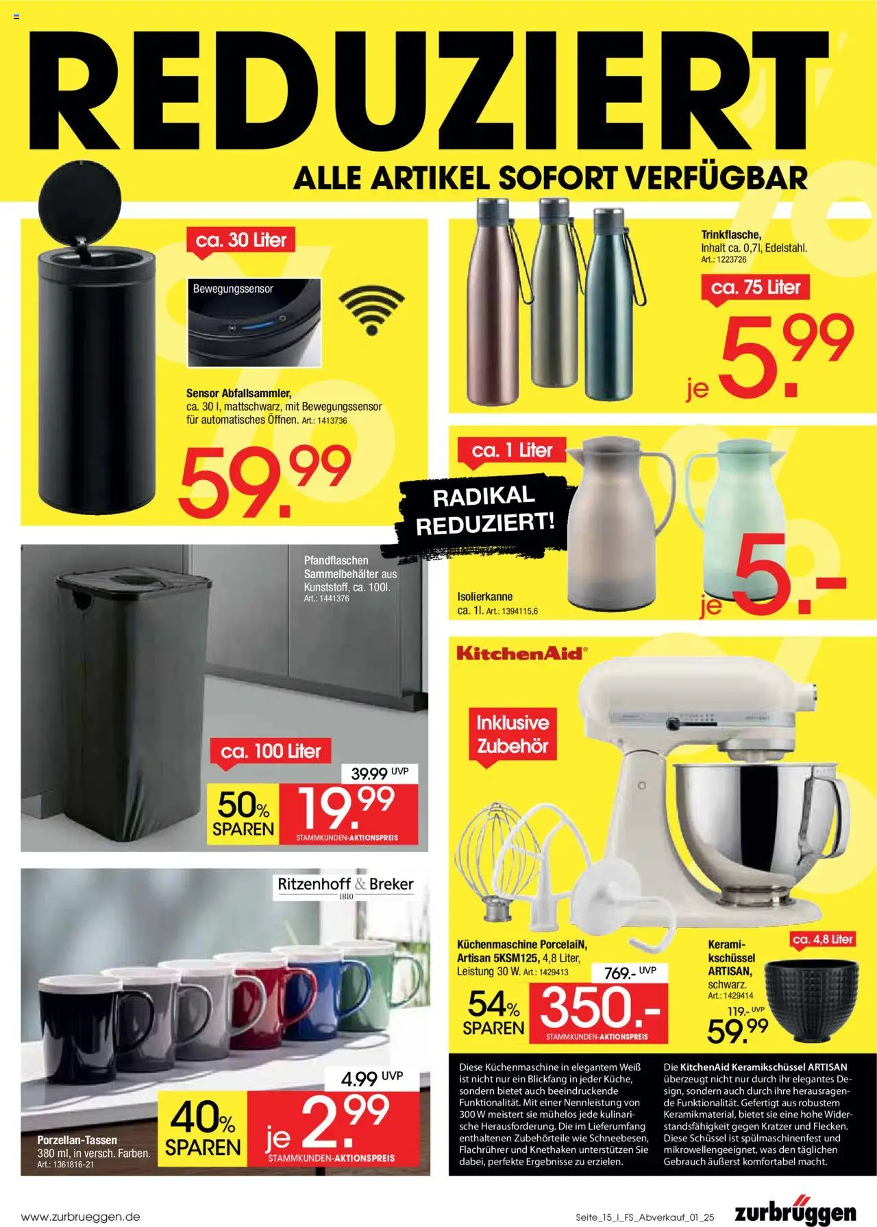 Zurbrüggen  Abverkauf - gültig ab dem 01.08.2025 | Seite: 15