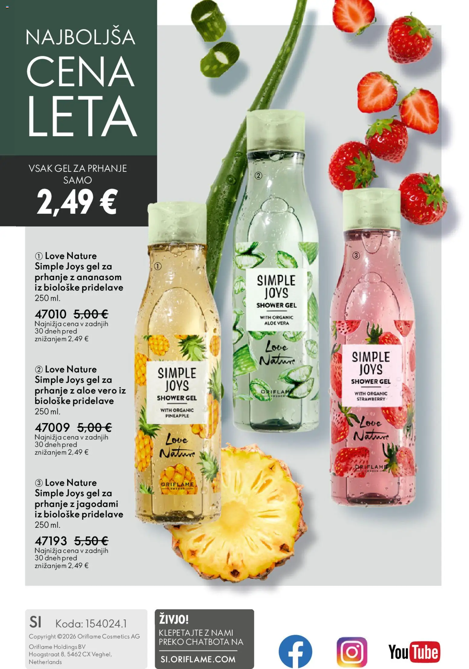 Novi Oriflame katalog ponudbe – veljaven od 22.04.2026 | Stran: 148 | Izdelki: Gel za prhanje