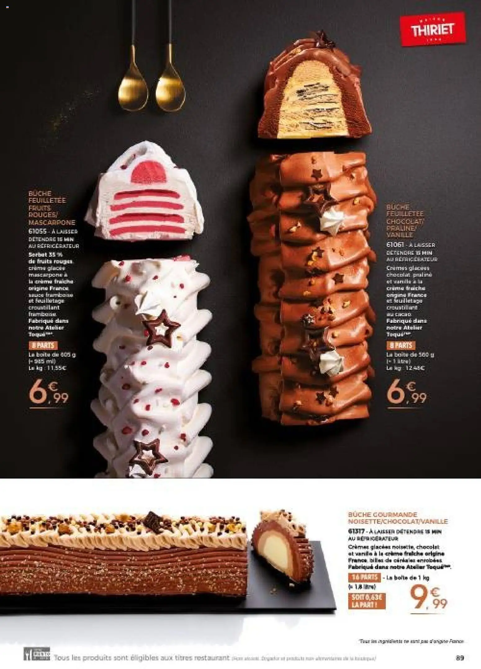 {H1} | Page: 89 | Produits: Glaces, Chocolat, Mascarpone, Crème