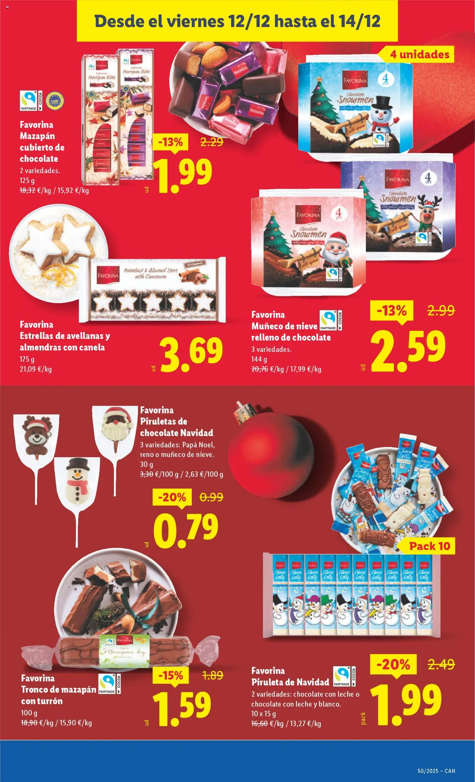 Lidl - Canarias │ válido desde el 08.12.2025 | Página: 39 | Productos: Leche, Chocolate, Chocolate con leche
