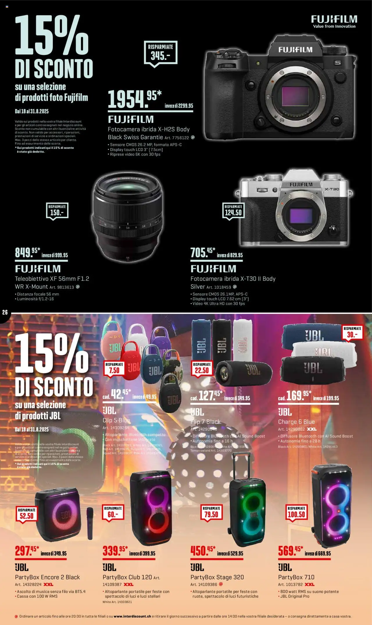 Interdiscount Aktionen IT ab 25.08.2025 | Seite: 26 | Produkte: Video