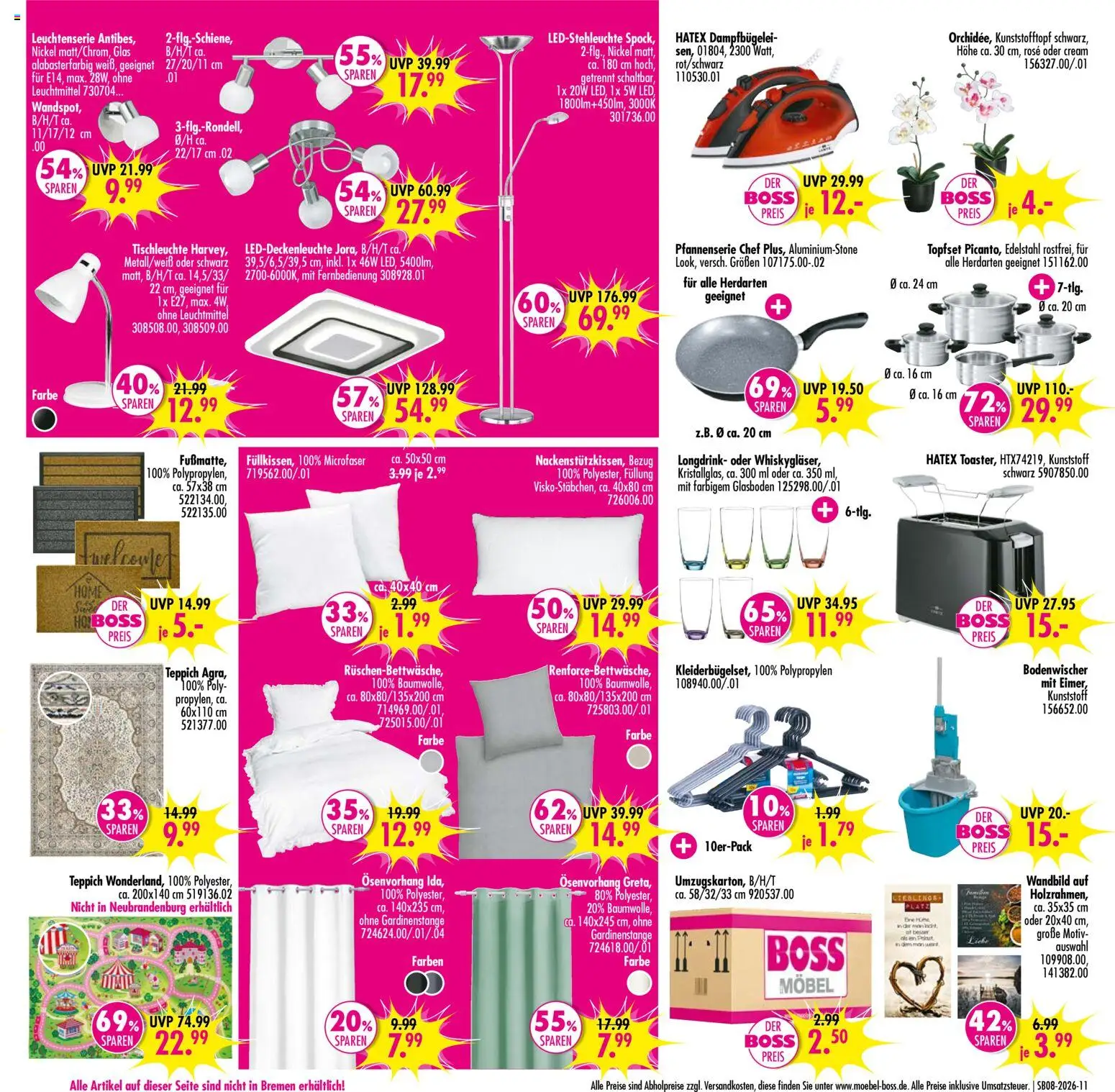 SB Möbel Boss Prospekt 	 – gültig ab 14.02.2026 | Seite: 11 | Produkte: Teppich