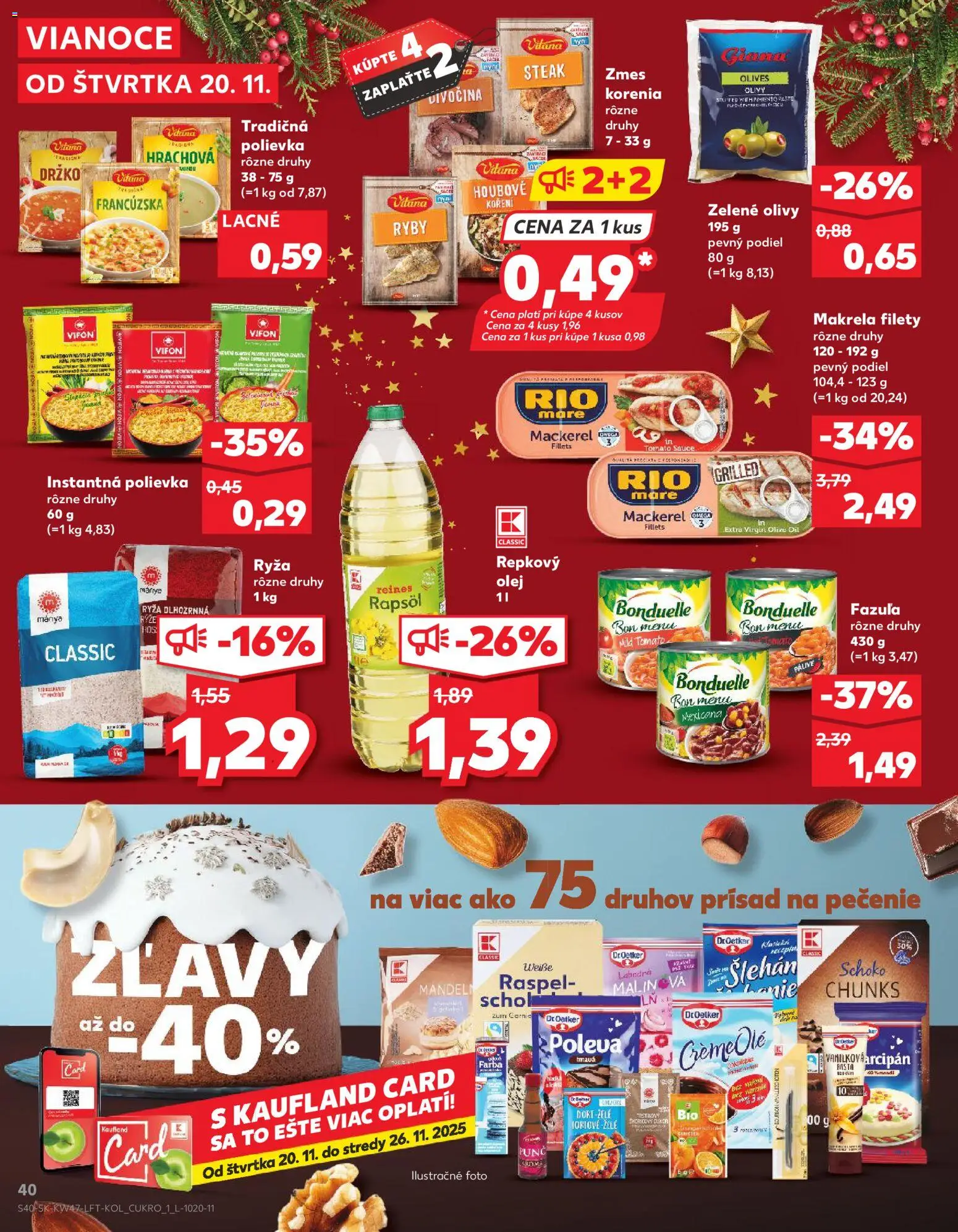 Kaufland SK akciós ujság - amely érvényes a következő dátumtól: 20.11.2025 | Oldal: 40