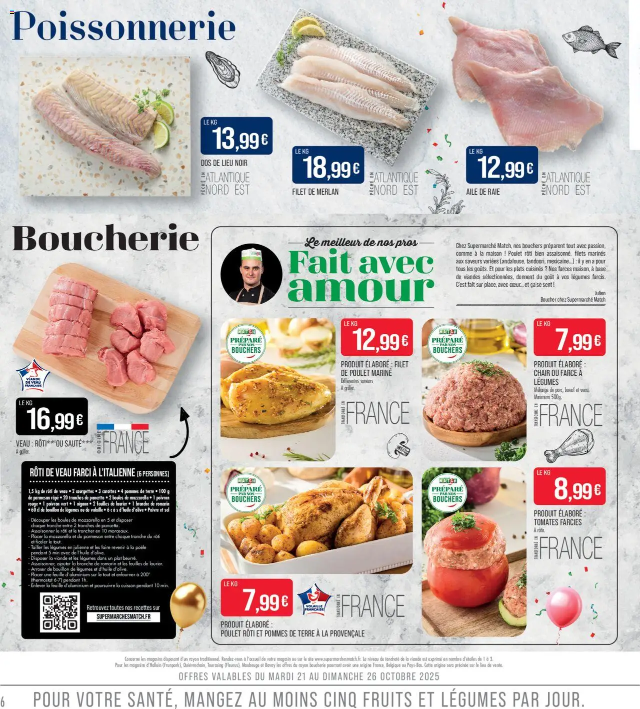 {H1} | Page: 6 | Produits: Poivron, Sel, Viande, Tomates