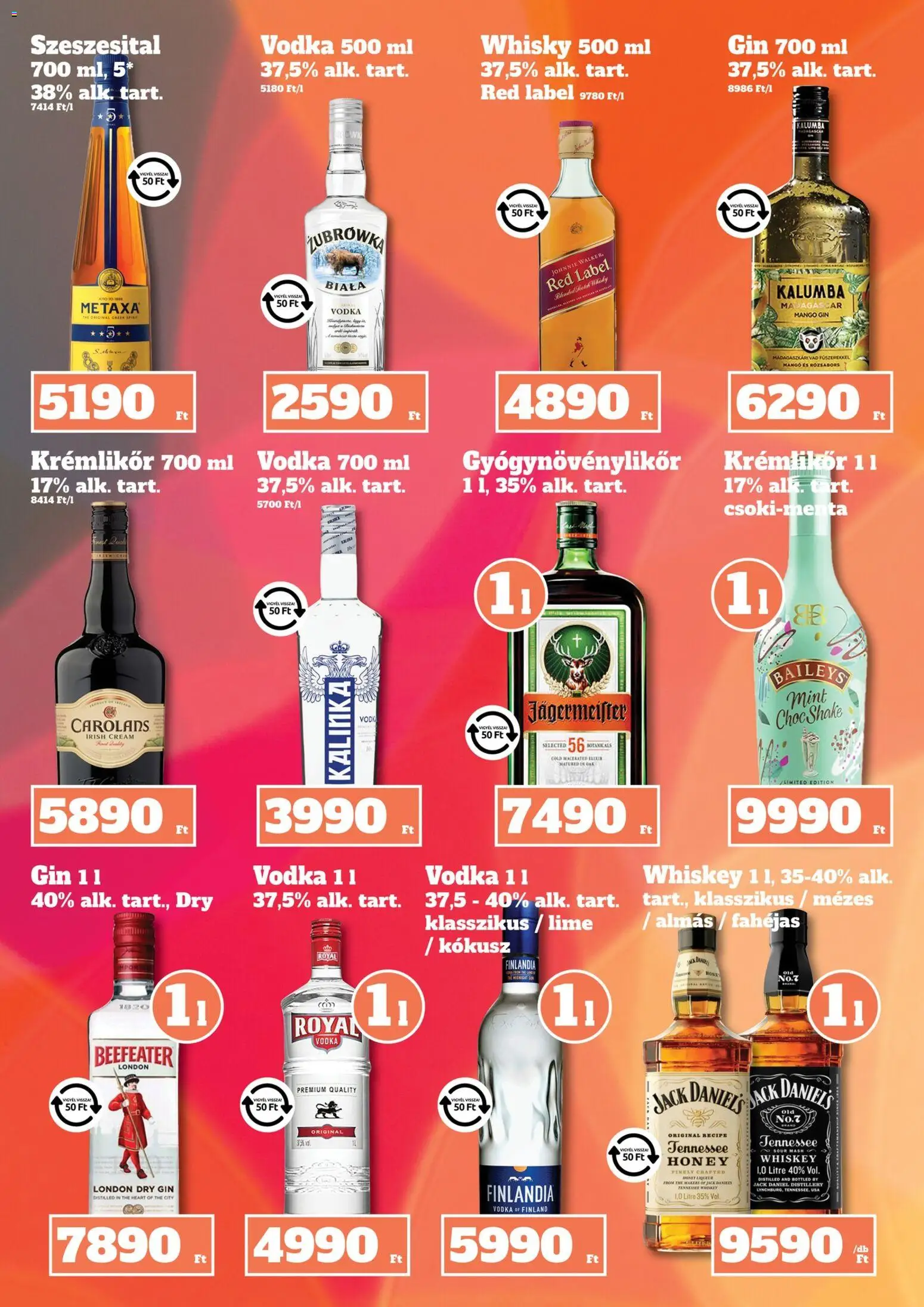 Family Diszkont akciós ujság - amely érvényes a következő dátumtól: 02.04.2026 | Oldal: 27 | Termékek: Jägermeister, Metaxa, Gin, Mangó