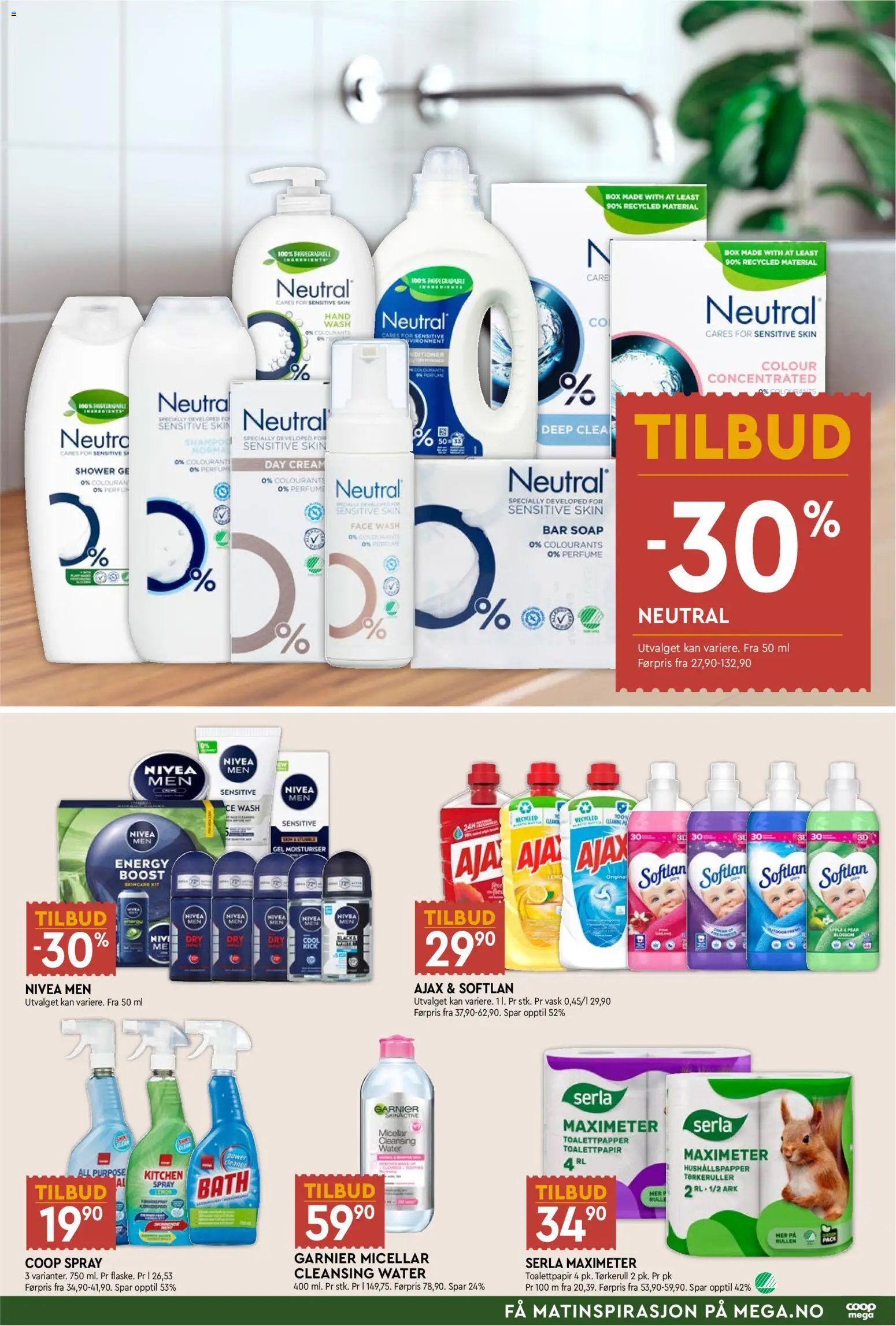 {H1} | Side: 7 | Produkter: Toalettpapir, Vask, Tørkerull