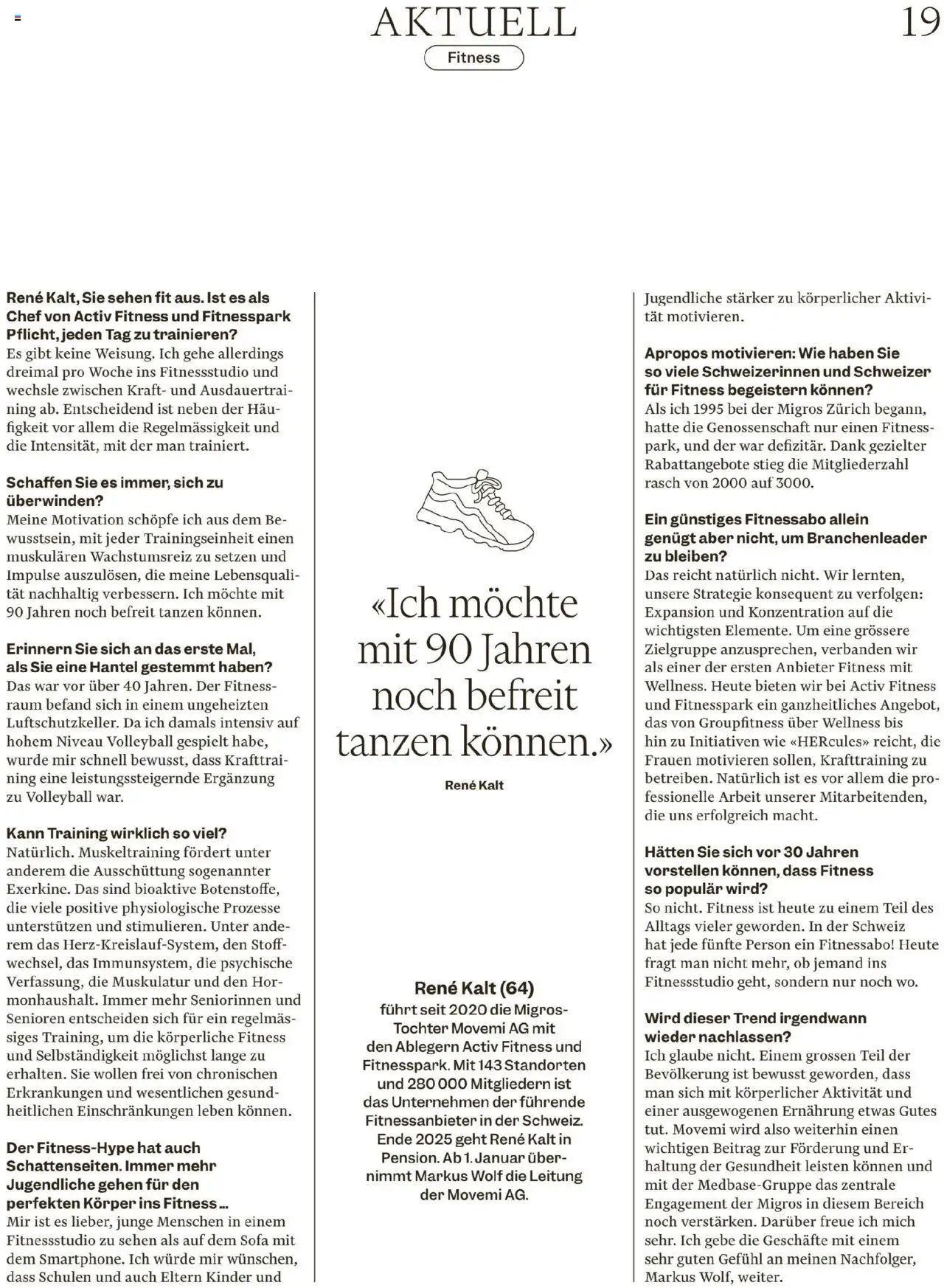 Migros Magazin – gültig ab 20.10.2025 | Seite: 19 | Produkte: Sofa, Volleyball, Sehen
