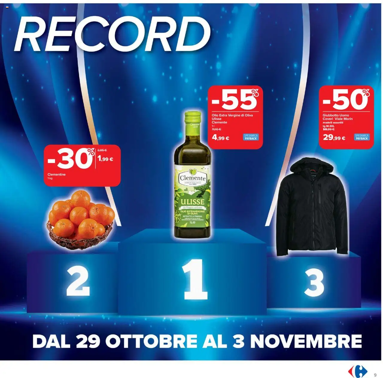 Volantino Carrefour del 23.10.2025 | Pagina: 9 | Prodotti: Olio, Olio extra vergine