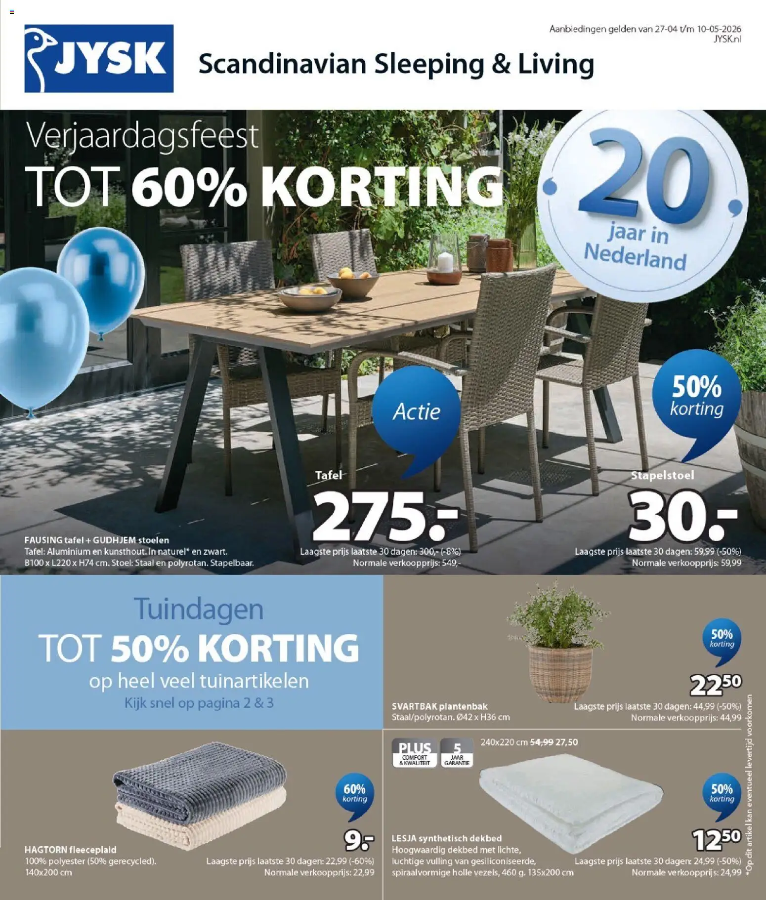 {H1} | Pagina: 1 | Producten: Dekbed, Kan, Tafel, Stoel