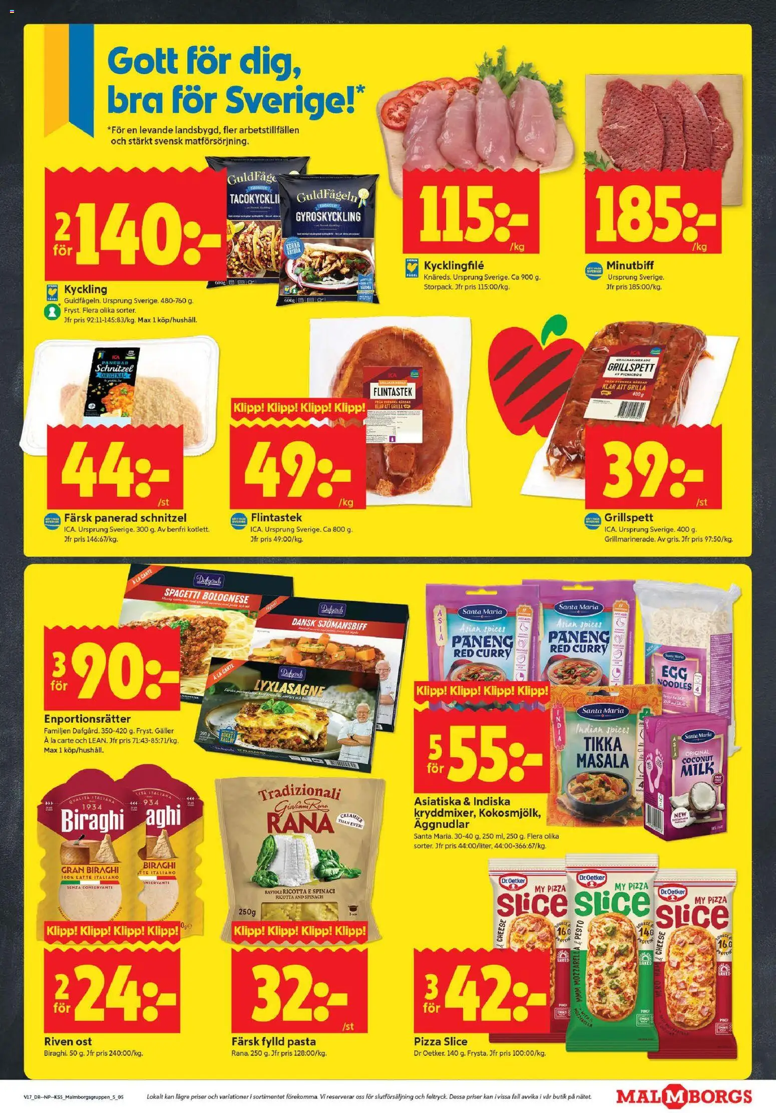 ICA Kvantum reklamblad aktuell från 20.04.2026 | Sida: 5 | Produkter: Grillspett, Kycklingfile, Pizza, Pesto