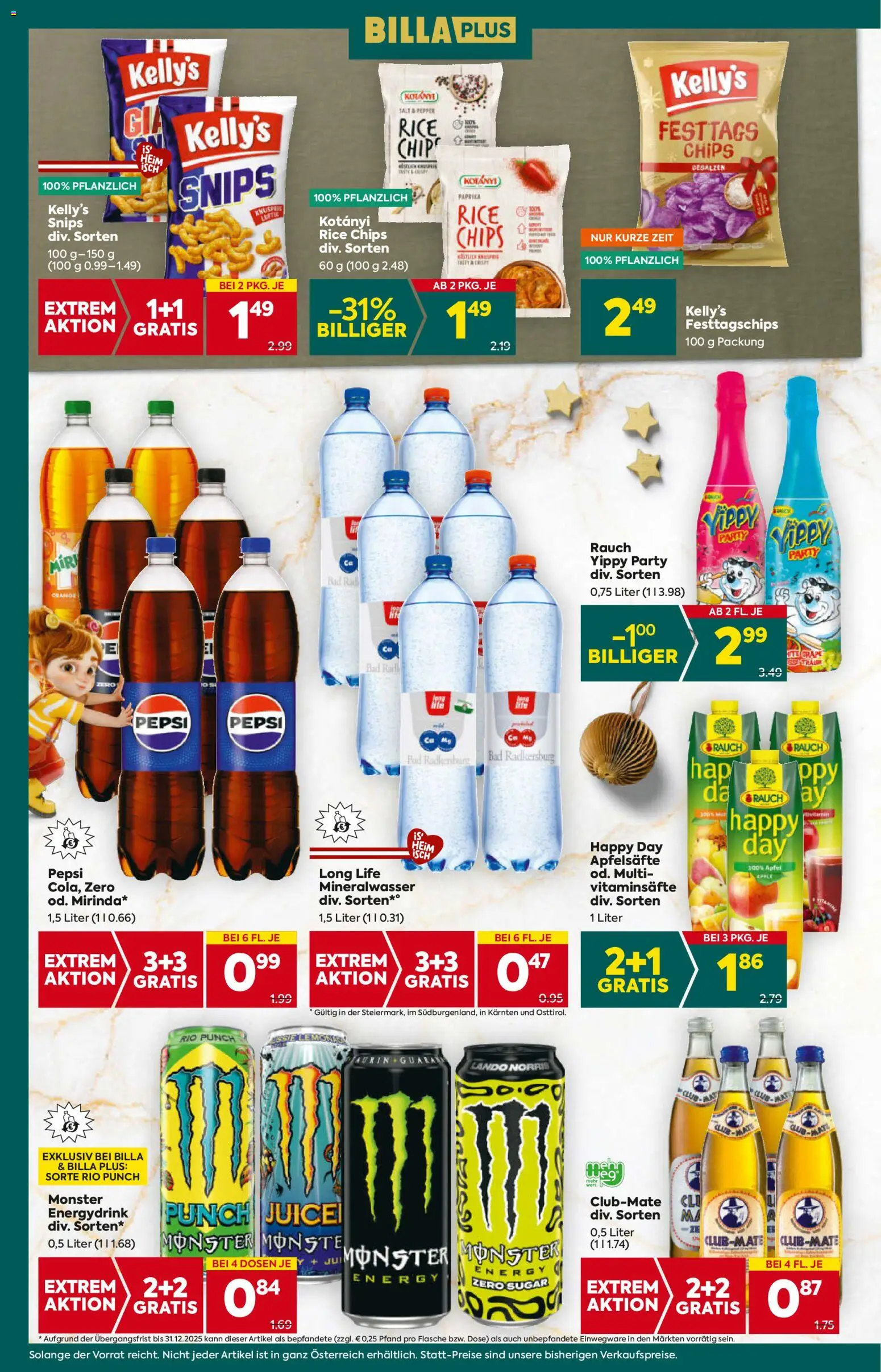 Billa Plus Flugblatt - Steiermark gültig ab 04.12.2025 | Seite: 18 | Produkte: Chips, Bad, Äpfel