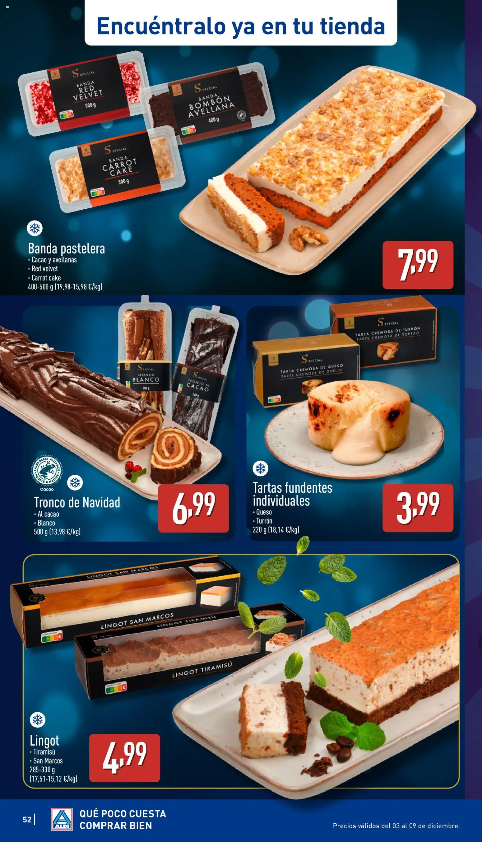 Aldi folleto Canarias │ válido desde el 04.12.2025 | Página: 52 | Productos: Queso, Φρυγανιές σικάλεως