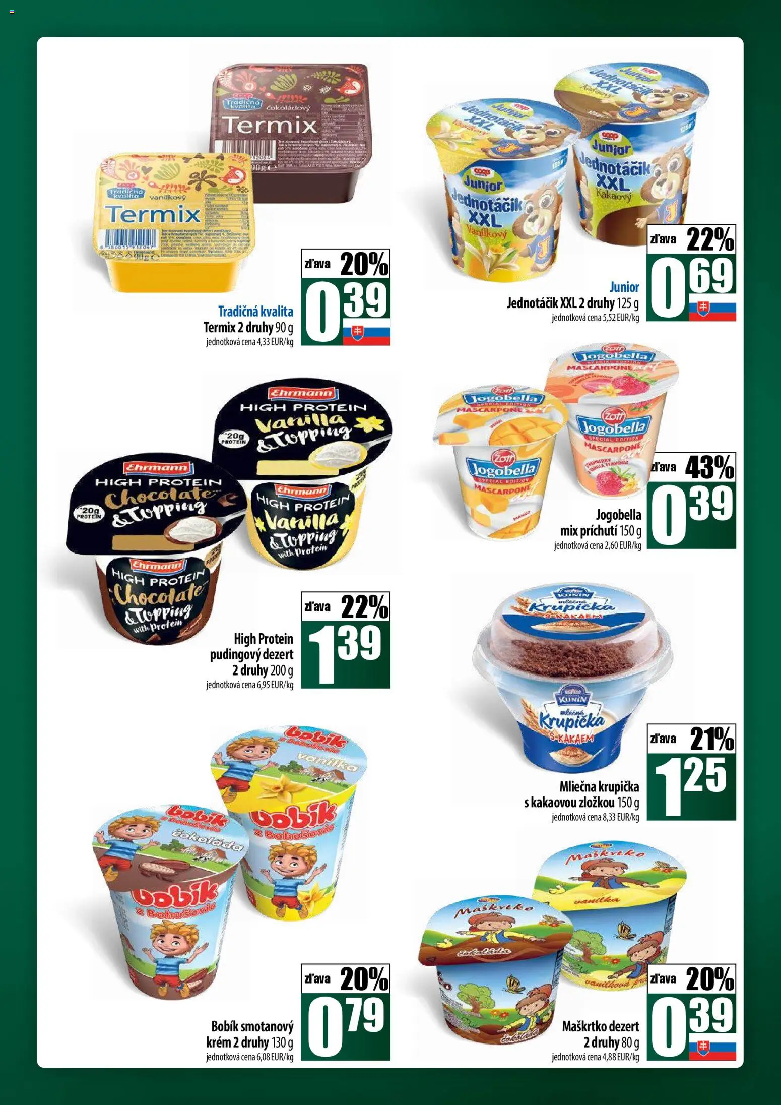 Nové COOP Jednota akcie – leták je platný od 27.11.2025 | Strana: 25 | Produkty: Protein, Čokoláda, Krém, Mascarpone