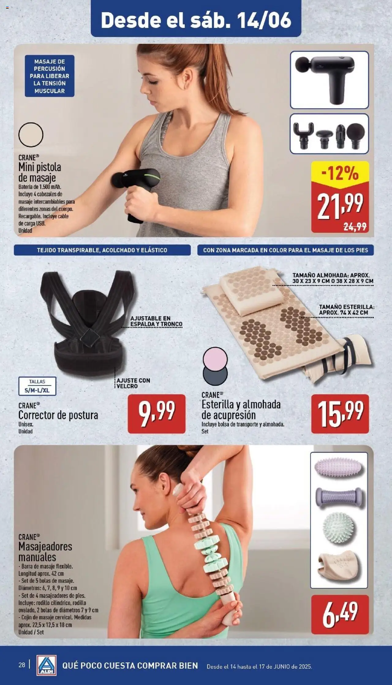 Aldi folleto Canarias │ válido desde el 09.06.2025 | Página: 28 | Productos: Cable, Almohada, Cojín, Batería