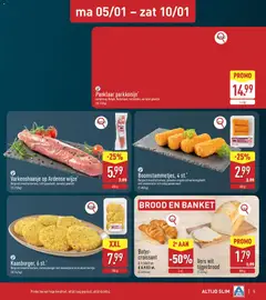 Aldi folder week 1 - Voorbeeld van een folder van Aldi, geldig van 05.01.2026 | Pagina: 5 | Producten: Gewicht, Boter, Brood