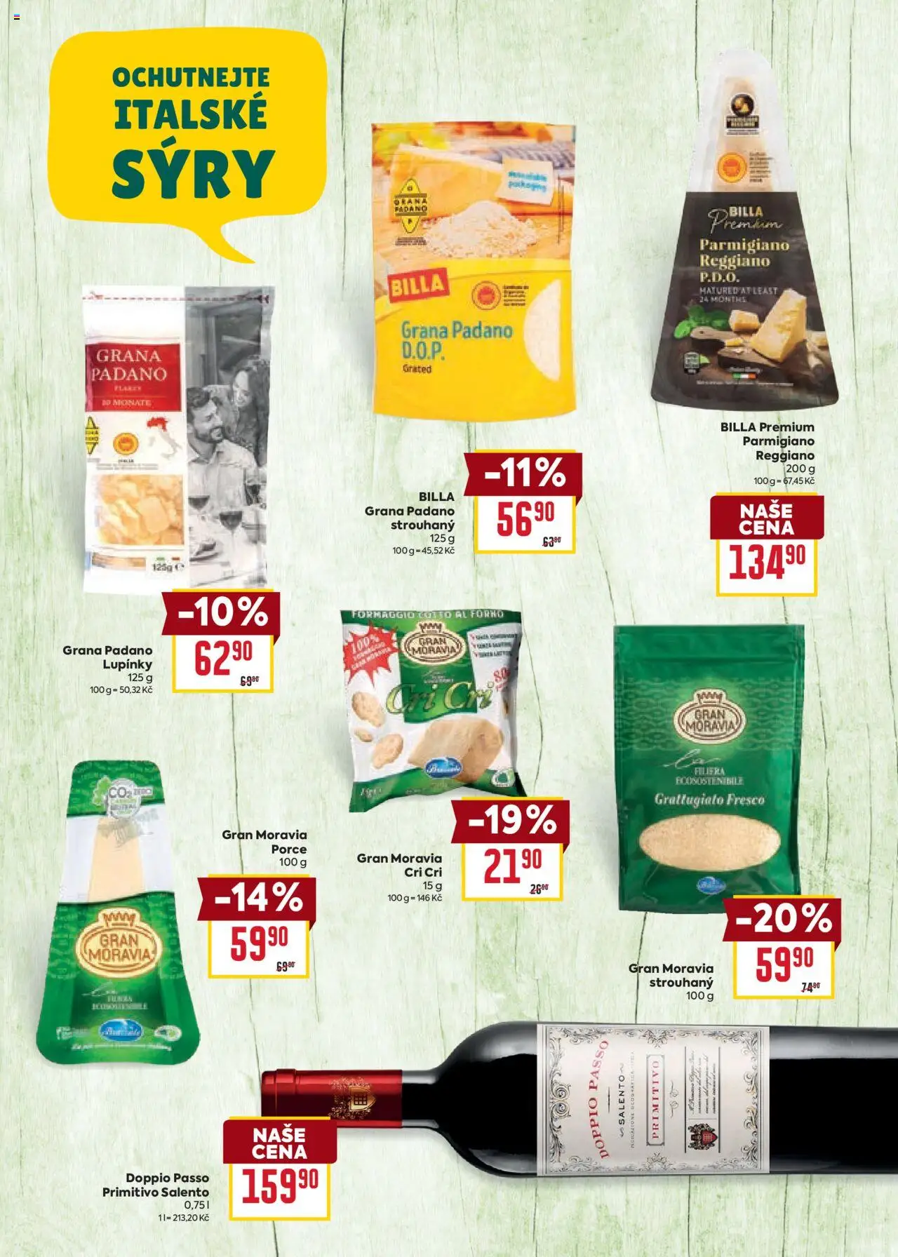 Billa katalog - Itálie od 01.10.2025 | Strana: 5 | Produkty: Sýry, Parmigiano Reggiano, Grana Padano, Cotto
