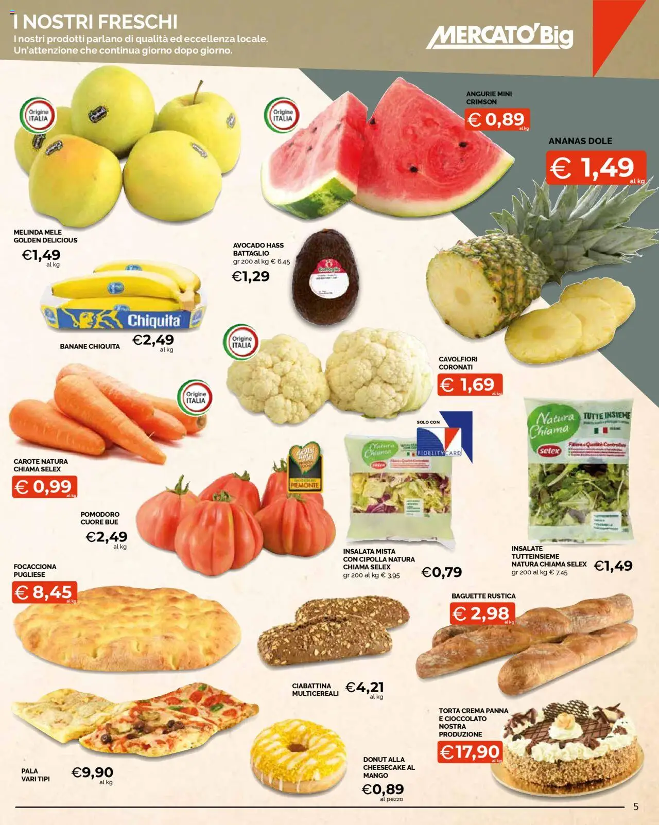 Volantino Mercatò del 25.08.2025 | Pagina: 5 | Prodotti: Crema, Panna, Carote, Mango