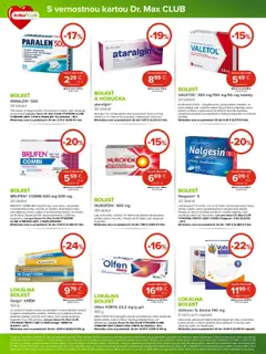 Nové Dr. Max akcie – leták je platný od 01.09.2025 | Strana: 2 | Produkty: Tablet, Voltaren, Krém