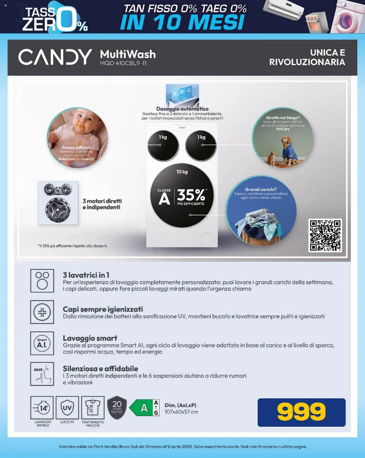Volantino BRUNO del 19.03.2026 | Pagina: 38 | Prodotti: Lavatrice