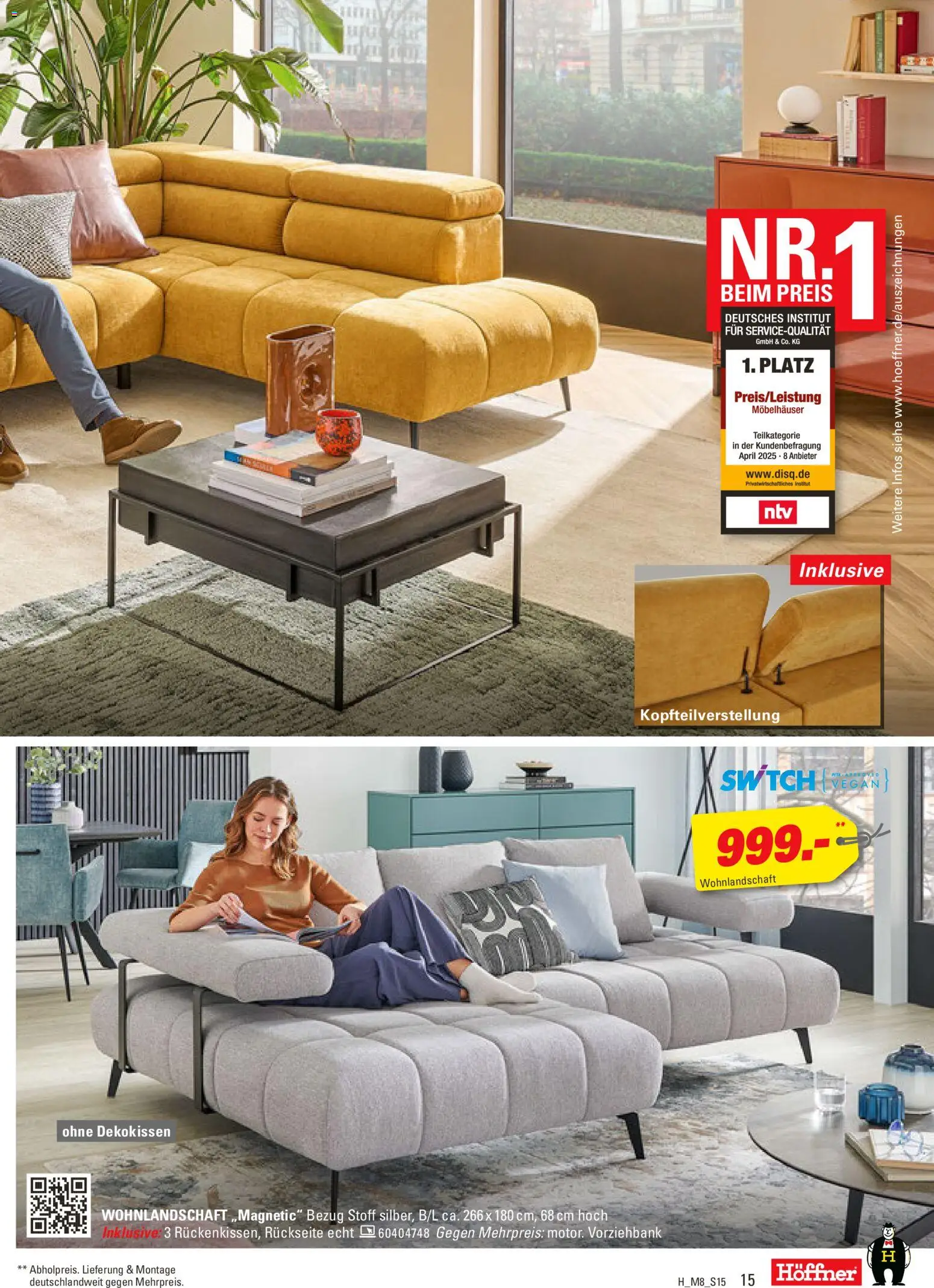 Höffner Prospekt 	 – gültig ab 12.11.2025 | Seite: 15 | Produkte: Wohnlandschaft