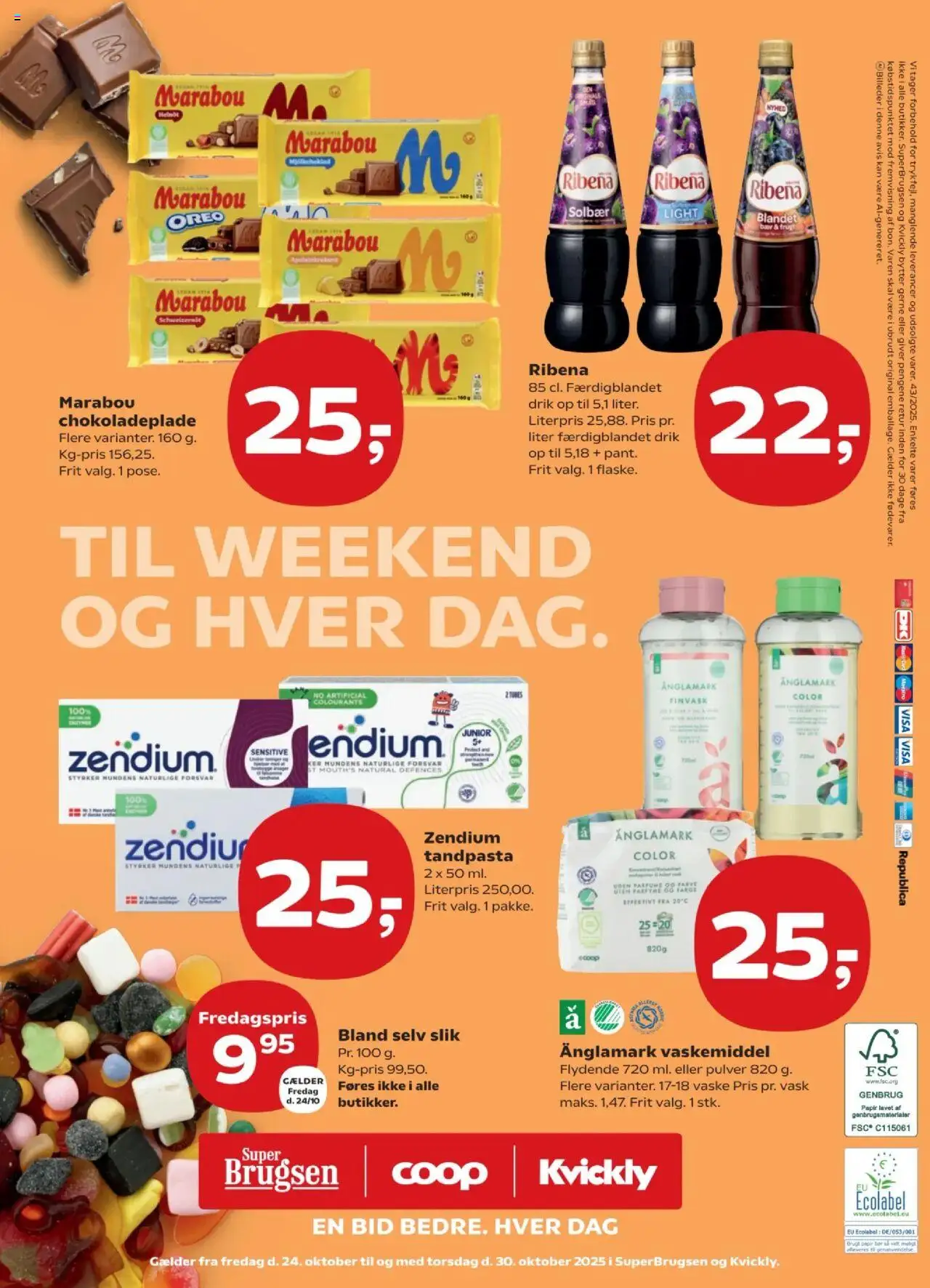 Super Brugsen tilbudsavis – gyldig fra 24.10.2025 | Side: 34 | Produkter: Tandpasta, Slik, Solbær, Oreo