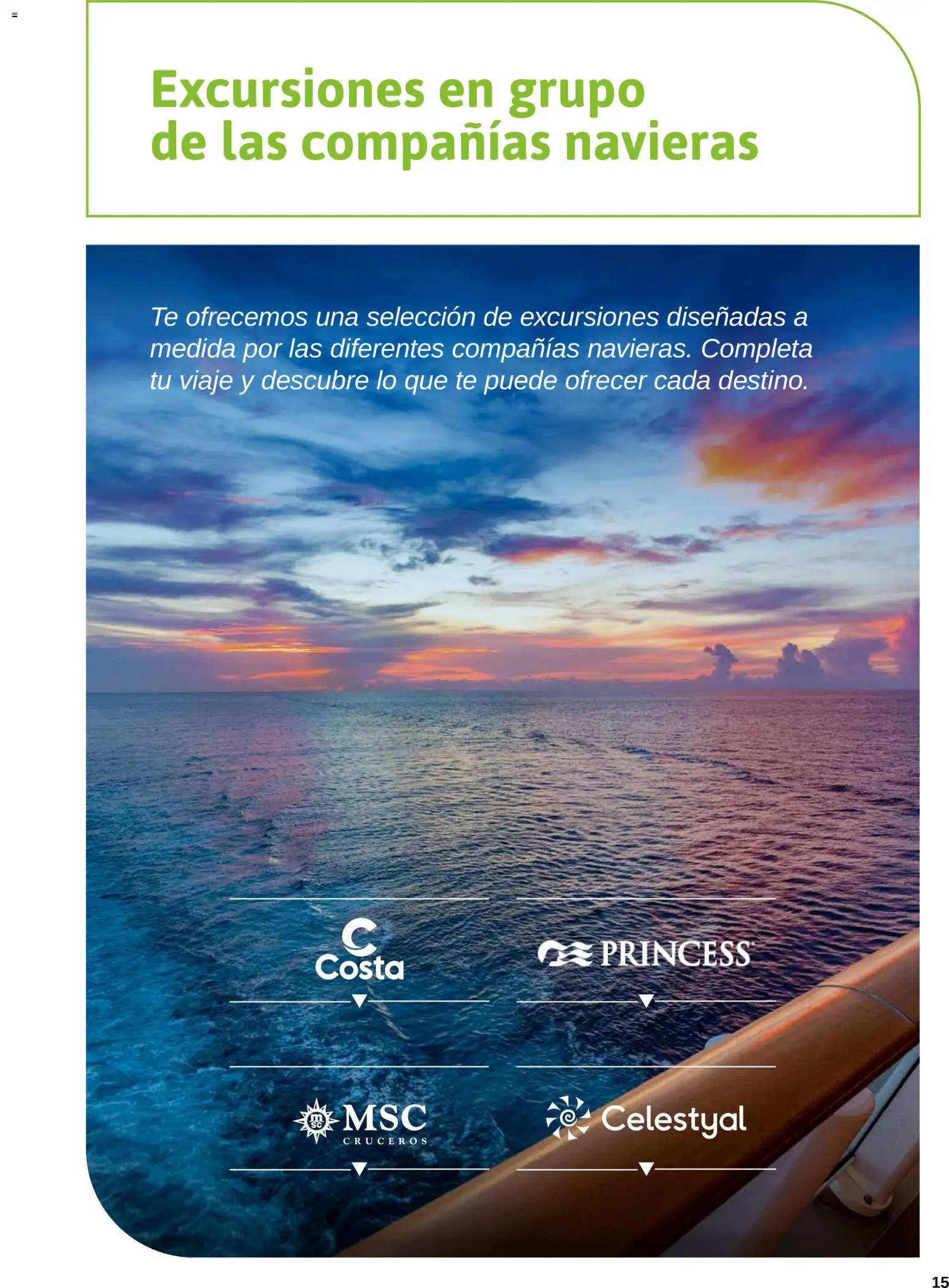 Viajes El Corte Inglés Excursiones Cruceros │ válido desde el 18.03.2026 | Página: 15 | Productos: Té