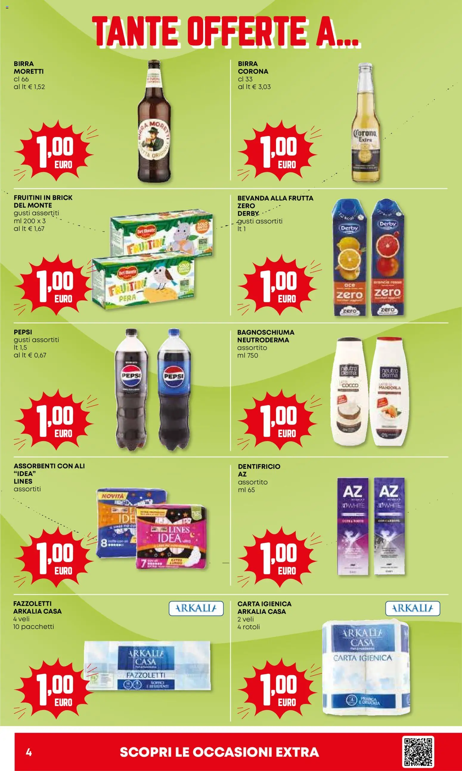 Volantino Panorama del 15.01.2026 | Pagina: 4 | Prodotti: Frutta, Birra Moretti, Pera, Pepsi