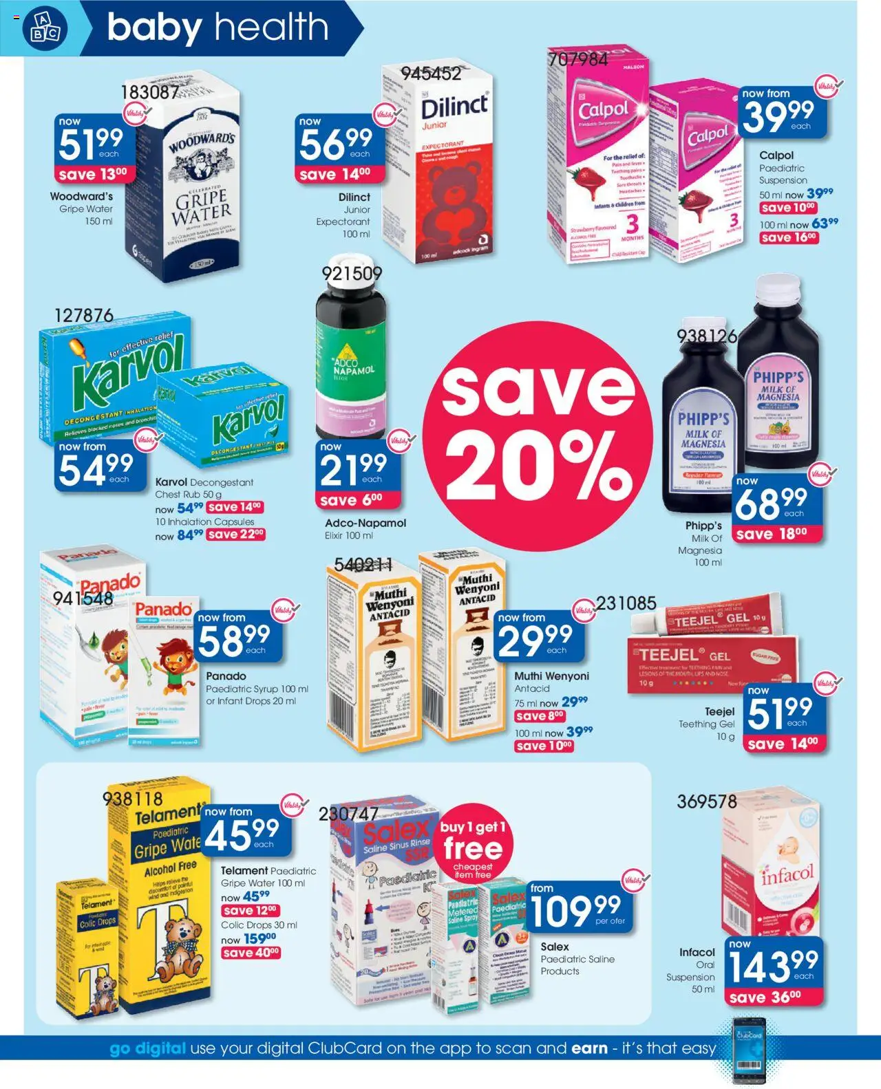 Clicks Specials │ valid from 21.08.2025 | Page: 8 | Products: Cap, Milk, Syrup, Water