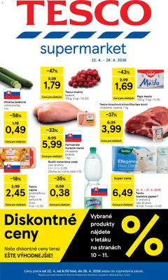 Tesco leták platný od 22.04.2026
