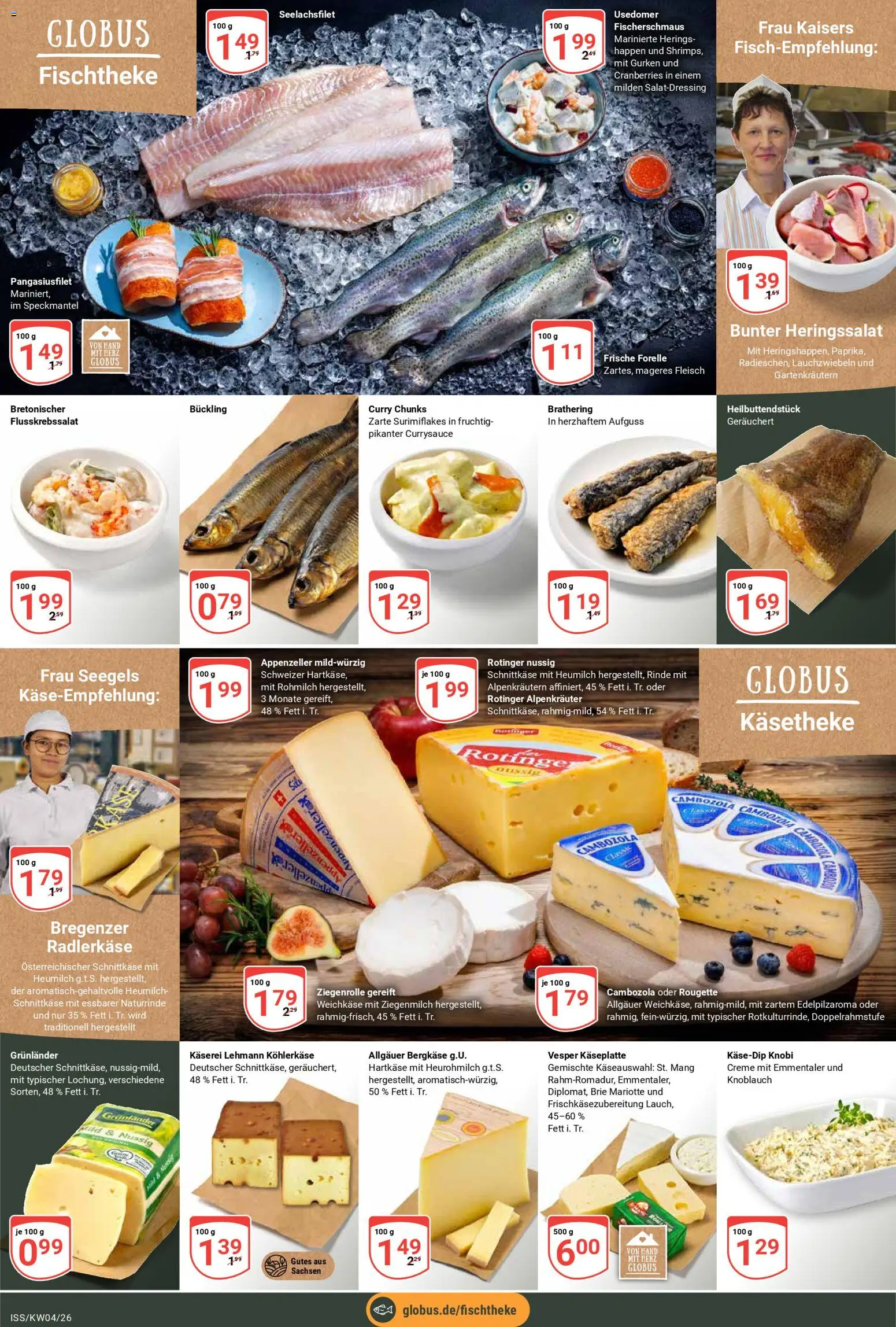 Globus Prospekt 	 – gültig ab 19.01.2026 | Seite: 8 | Produkte: Creme, Grunlander, Knoblauch, Gurken