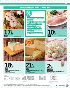 E.Leclerc - Prévisualisation de PECORINO ROMANO 32% MAT. GR. AOP "AMBROSI", Pecorino romano 32% mat. gr. AOP. Lait de brebis thermisé valide à partir de 14.04.2026 | Page: 23