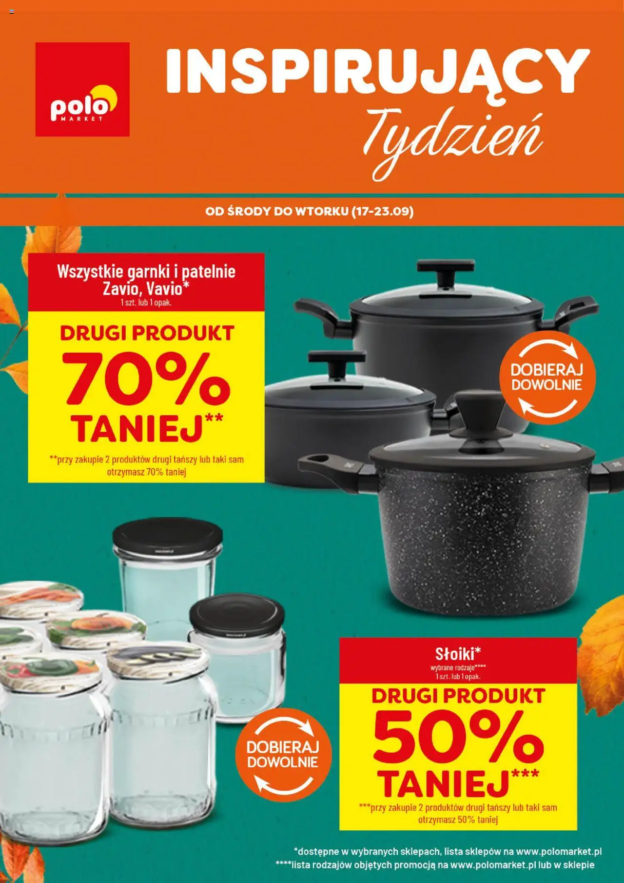 POLOmarket Gazetka - Inspirujący Tydzień od 17.09.2025 | Strona: 1 | Produkty: Patelnie, Garnki