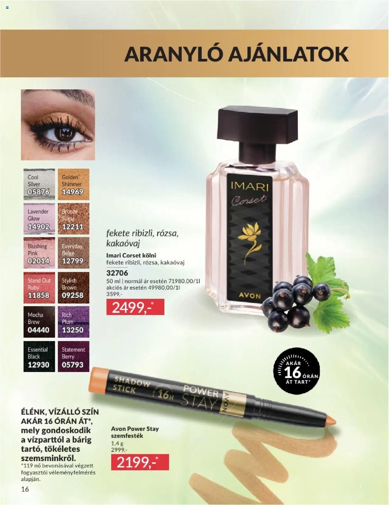 Avon akciós ujság - amely érvényes a következő dátumtól: 01.06.2025 | Oldal: 16 | Termékek: Kölni