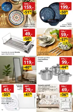 Pogląd oferty "Black Red White promocje" - ważna od 27.04.2026 | Strona: 12 | Produkty: Suszarka, Lustro, Komplet garnków, Kołdra