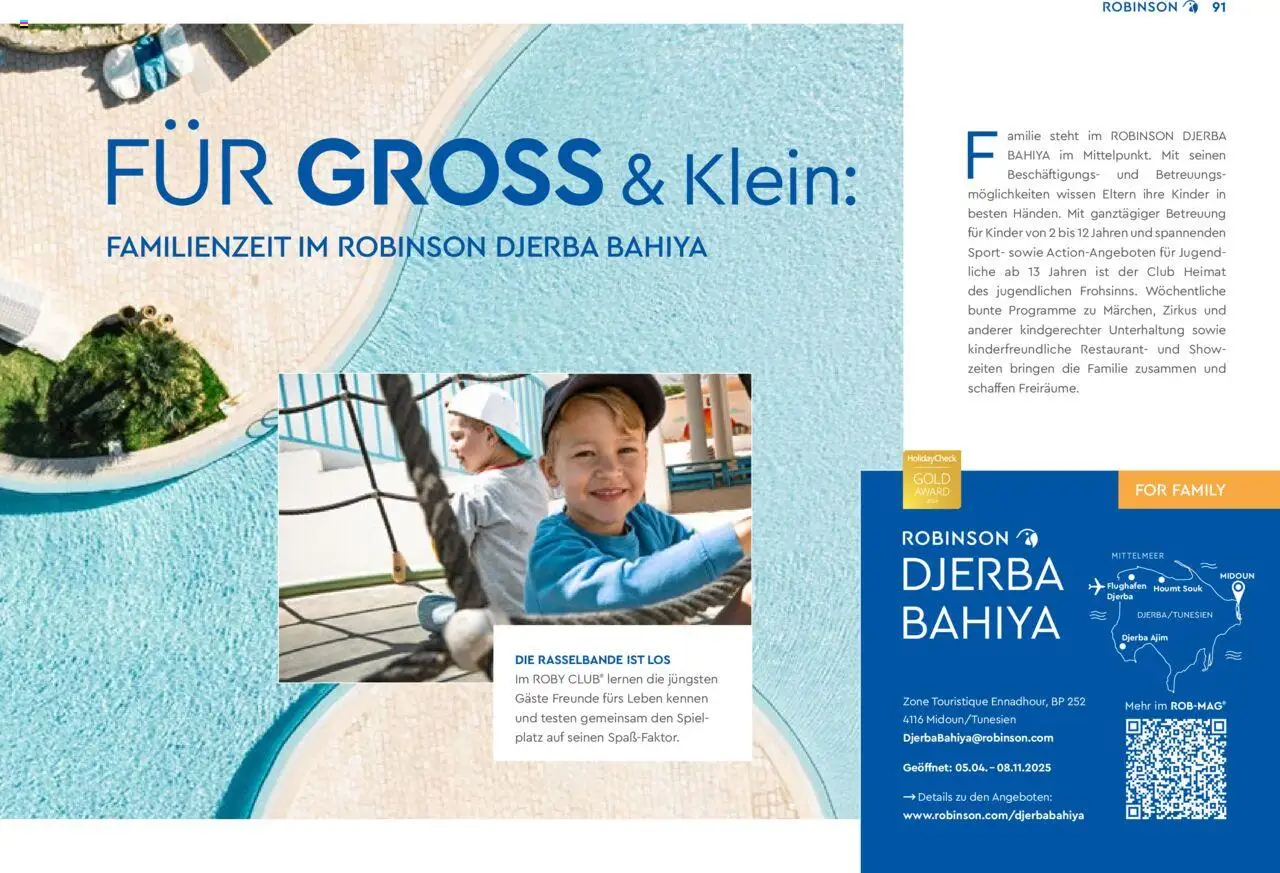 TUI Robinson 2024/25 - Unsere Clubs & Storys - gültig ab dem 04.11.2024 | Seite: 91 | Produkte: Spiel