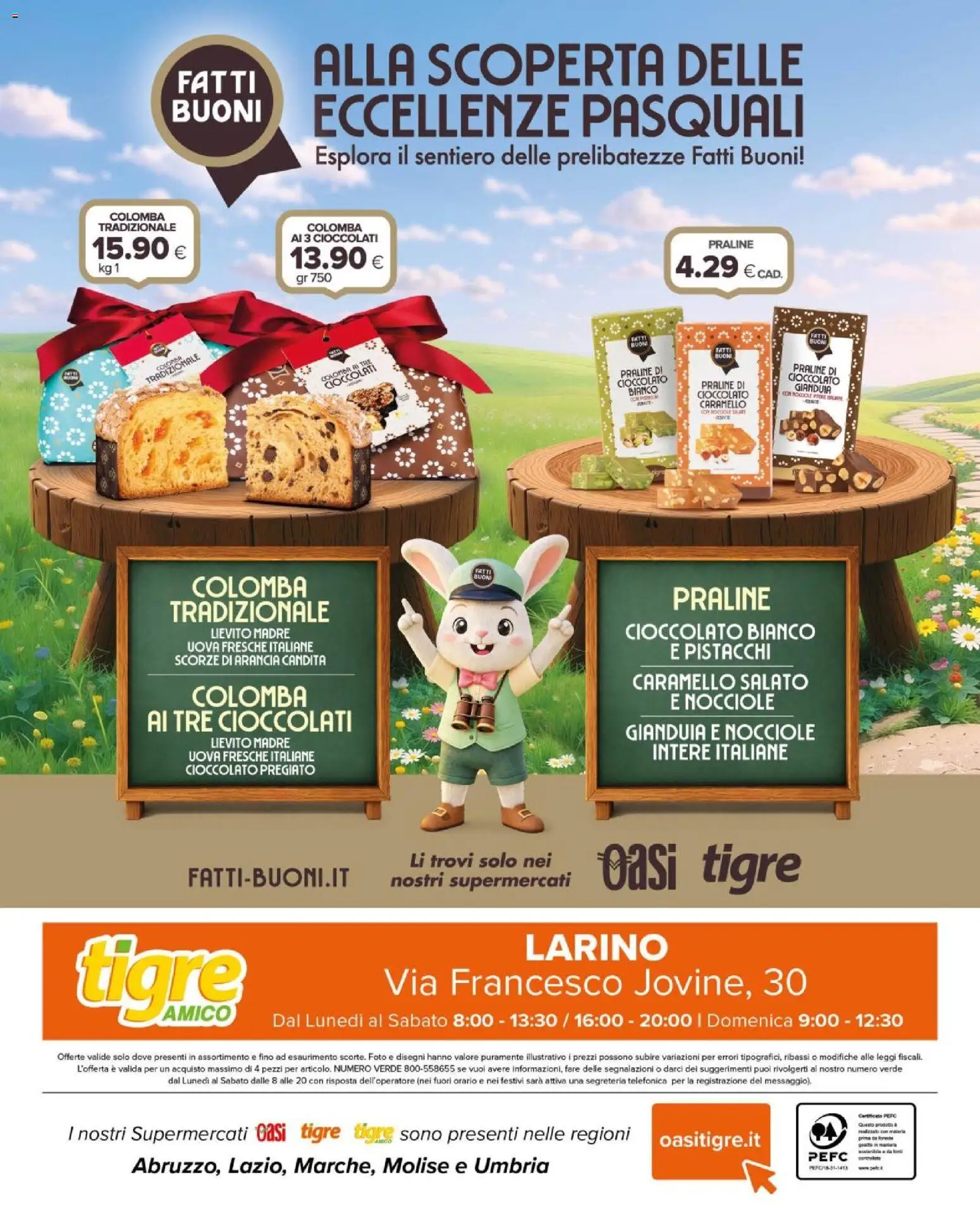 Volantino Tigre del 10.03.2026 | Pagina: 12 | Prodotti: Uova, Cioccolato, Arancia, Pistacchi
