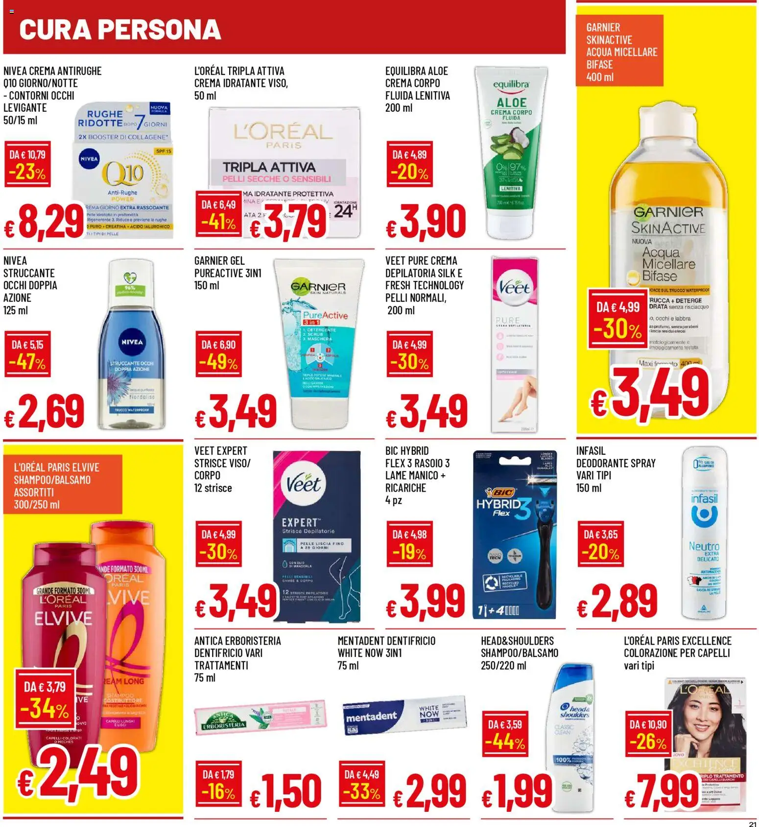 Volantino Galassia del 30.10.2025 | Pagina: 21 | Prodotti: Struccante, Scrub, Acqua, Trucco