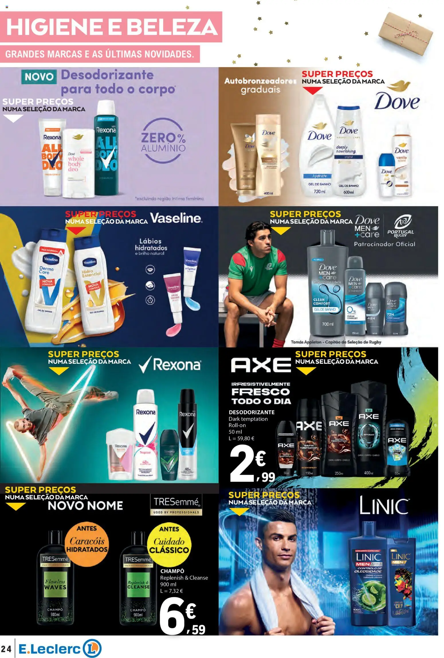 E.Leclerc folheto │ válido de 27.11.2025 | Página: 24 | Produtos: Gel de banho, Desodorizante, Banho