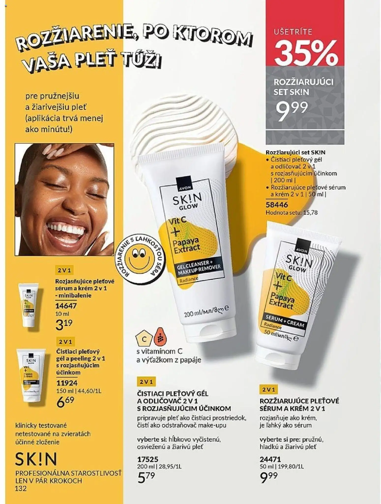 Nové Avon akcie – leták je platný od 01.11.2025 | Strana: 132 | Produkty: Peeling, Odličovač, Krém