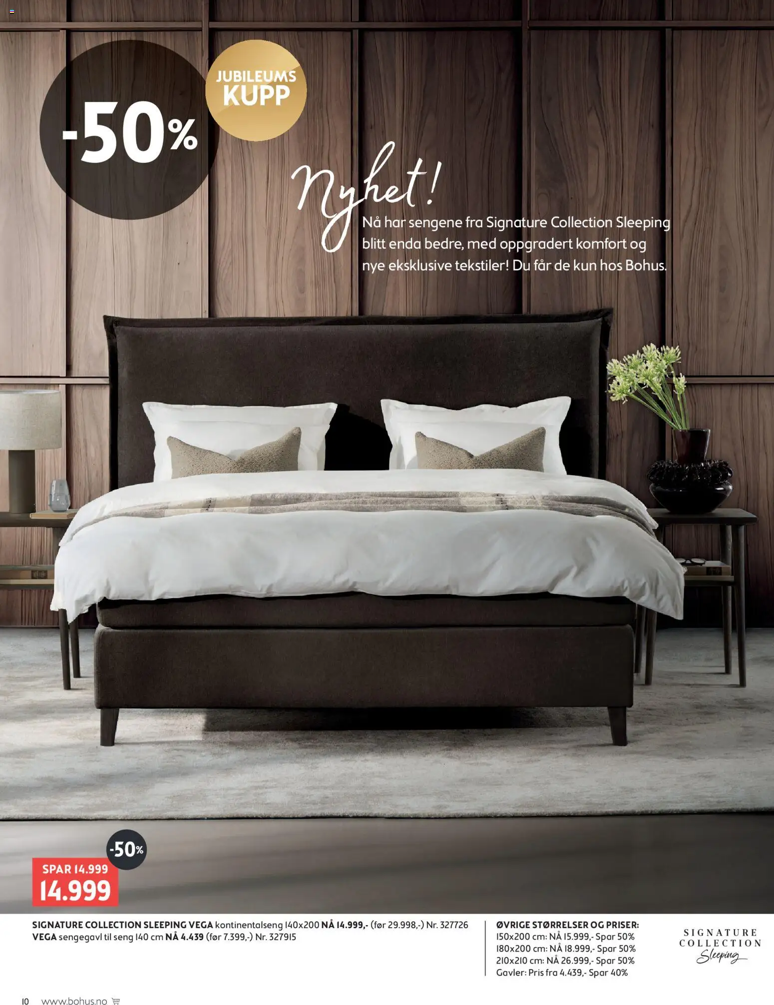 {H1} | Side: 10 | Produkter: Kontinentalseng, Seng, Sengegavl