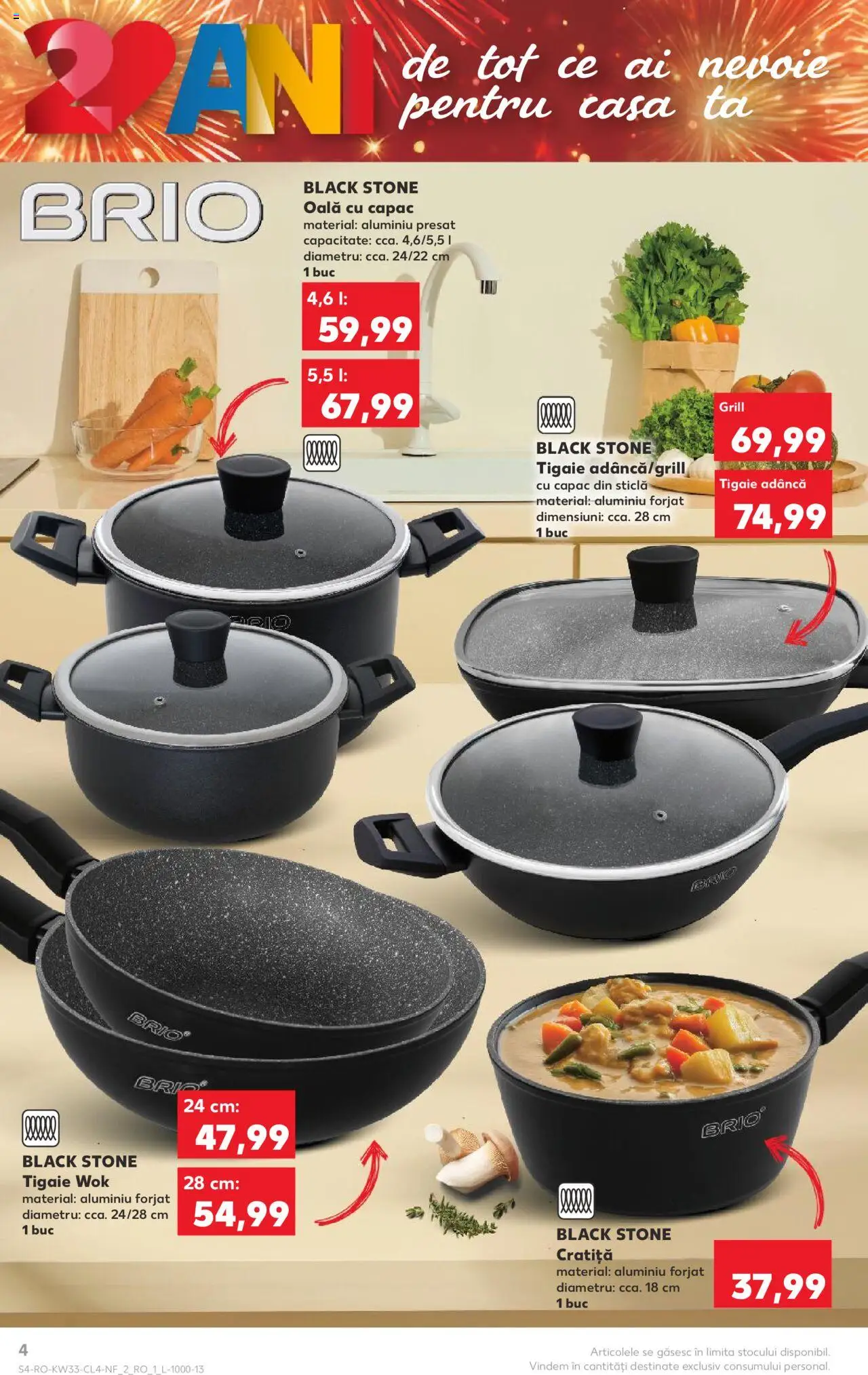 Catalog Kaufland - București – valabil de la 13.08.2025 | Pagină: 4 | Produse: Tigaie, Cratiță, Grill, Oală