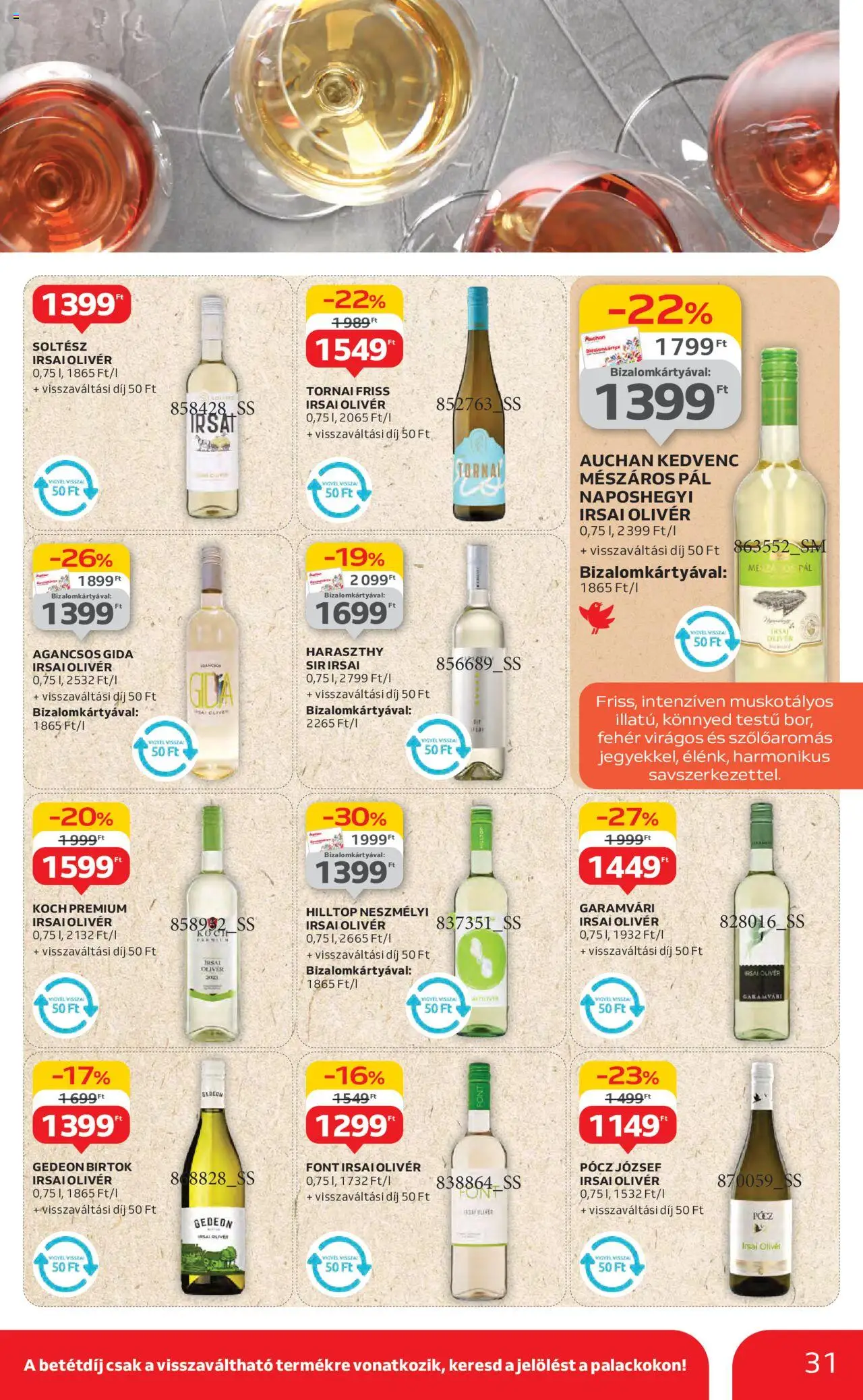 Auchan akciós ujság - amely érvényes a következő dátumtól: 26.06.2025 | Oldal: 31