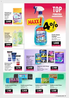 Novi Mercator katalog ponudbe – veljaven od 01.09.2025 | Stran: 23 | Izdelki: Higienski vložki, Vložki, Kos, Krema
