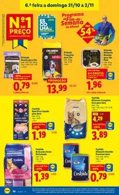 Pré-visualização Lidl folheto válido de 27.10.2025 | Página: 50 | Produtos: Areia, Frango, Salmão, Cereais