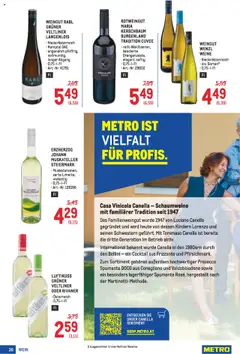 Metro Angebote Profi gültig ab 07.08.2025 | Seite: 36 | Produkte: Wein