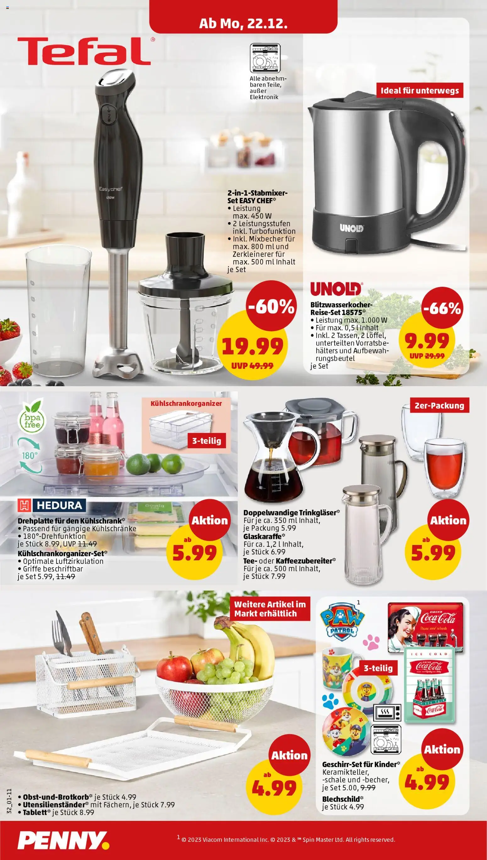 Penny Prospekt 	 – gültig ab 22.12.2025 | Seite: 36 | Produkte: Coca cola, Cola, Kühlschrank, Tee