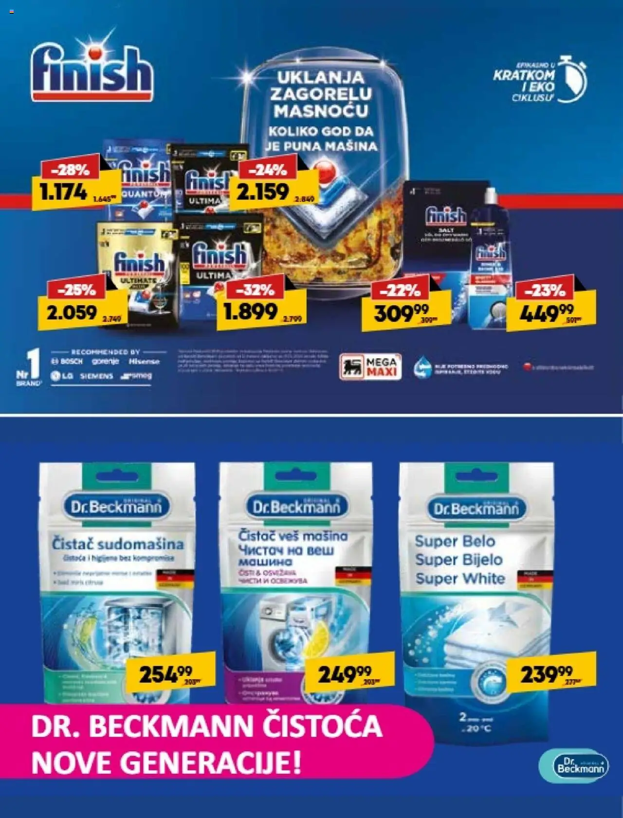 Mega Maxi katalog - važi od 25.09.2025 | Strana: 4 | Proizvode: Finish, Veš mašina